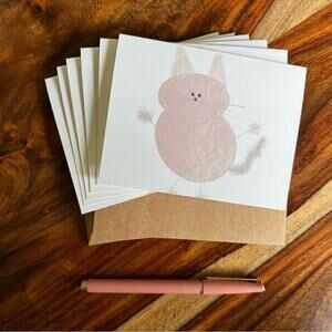 NWT Greeting Cards Thank You Notes for Cat Lovers 6 w/Envelopes Custom B…